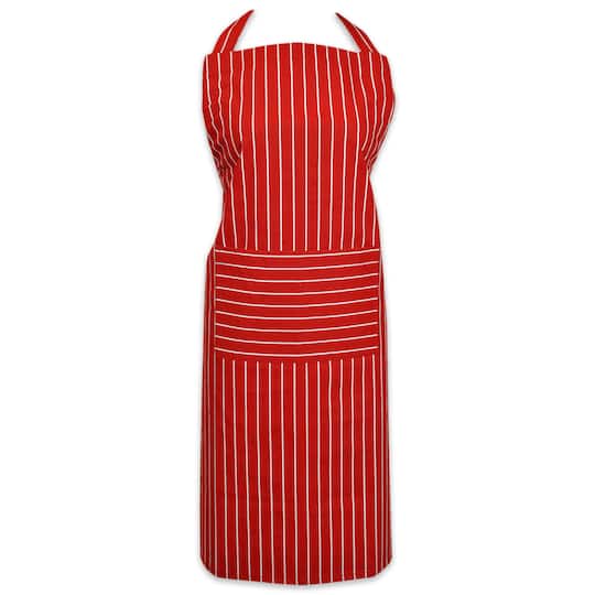 Tango Red Pinstripe Chef Apron